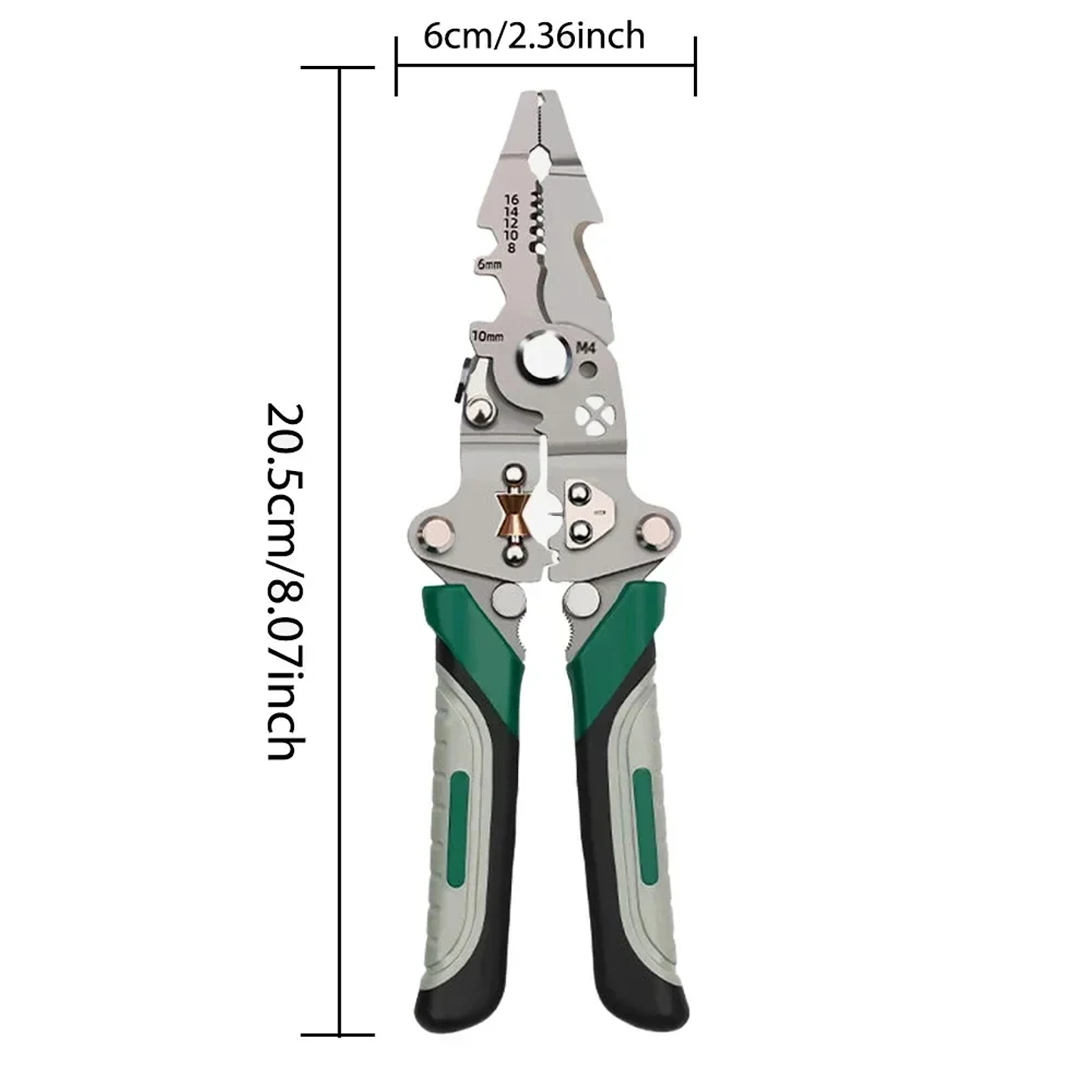 Foldable 8-in-1 Multifunctional Wire Stripper & Crimper | Professional S2 Carbon Steel Electrical Tool 7