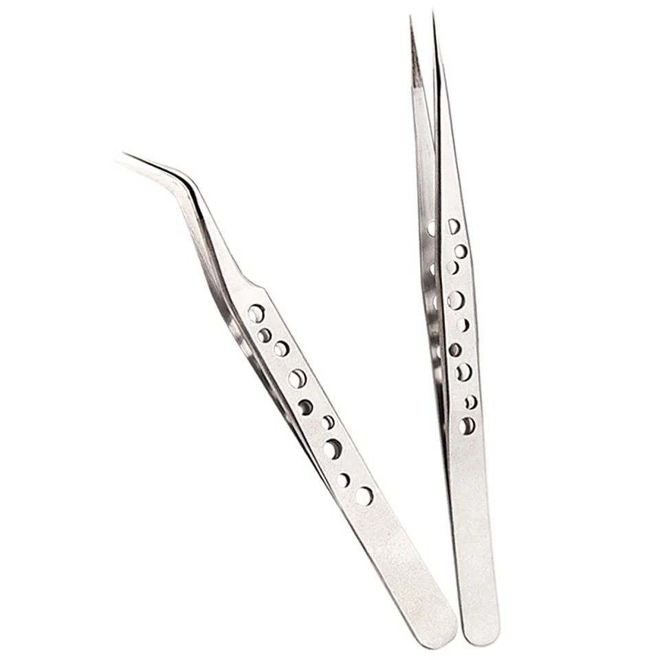Professional Anti-Static Tweezers | High-Precision Stainless Steel Electronics Maintenance Tool 8