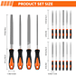 17-Piece Premium Metal & Wood File Set | T12 Alloy Steel Precision Tool Kit with Carrying Case - thumbnail 7