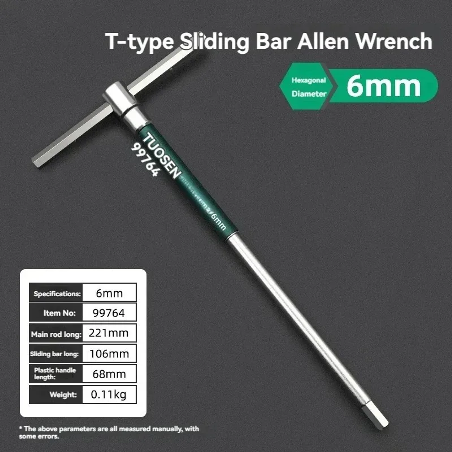 Heavy-Duty T-Handle Hex Key | High-Torque Carbon Steel Allen Wrench with Ergonomic Grip 9