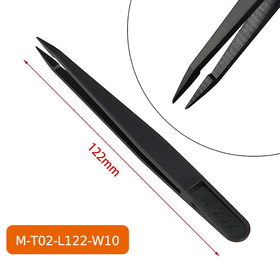 8-Piece Anti-Static ESD Plastic Tweezers Set | Precision PCB & Electronics Repair Kit 8