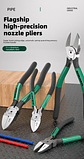 Professional Plastic Nippers | Chrome Vanadium Flush Cutters with Ergonomic Bent Handle - thumbnail 6