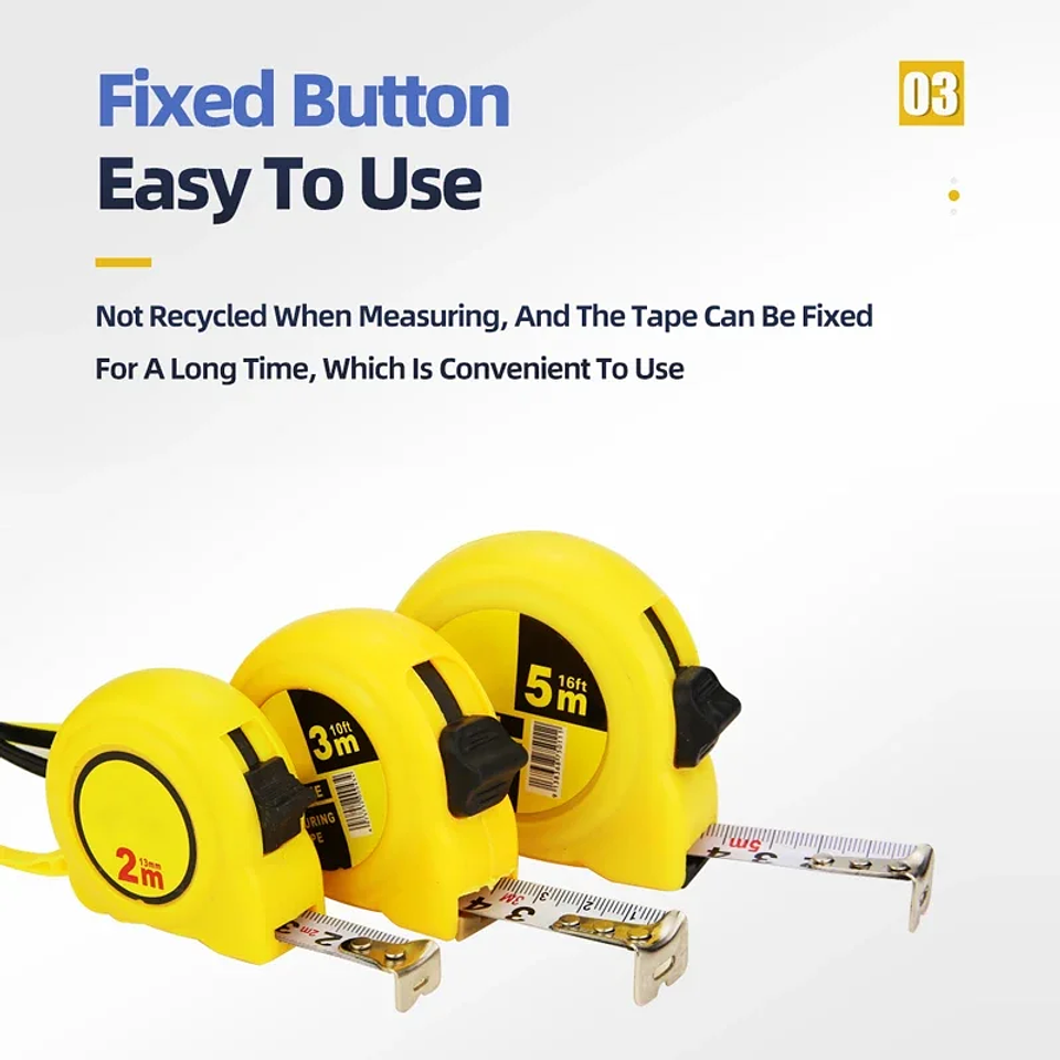 Precision Steel Tape Measure | High-Visibility Woodworking Rule with Impact-Resistant ABS Shell 5