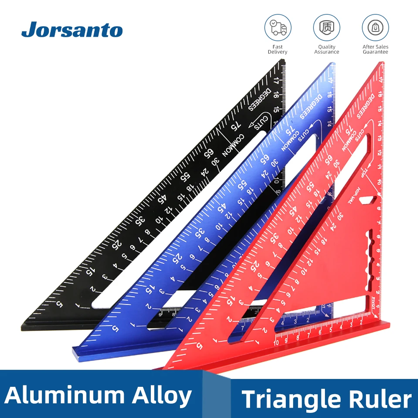 7-Inch Aluminum Alloy Speed Square | Multifunctional Triangle Ruler for Carpentry, Framing, and Layout 1