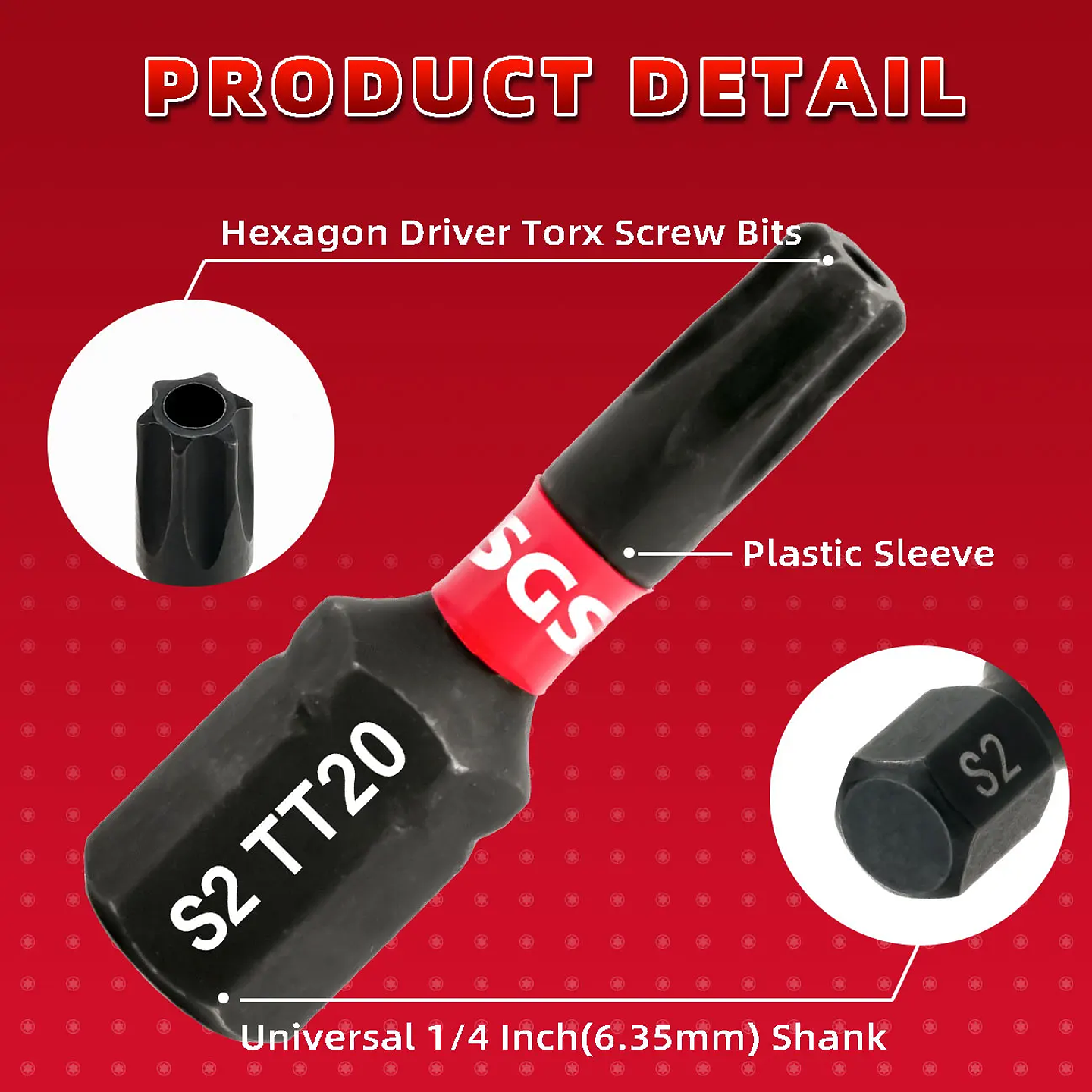 10-Piece Precision Security Torx Bit Set | S2 Alloy Steel Magnetic Star Driver Kit 6