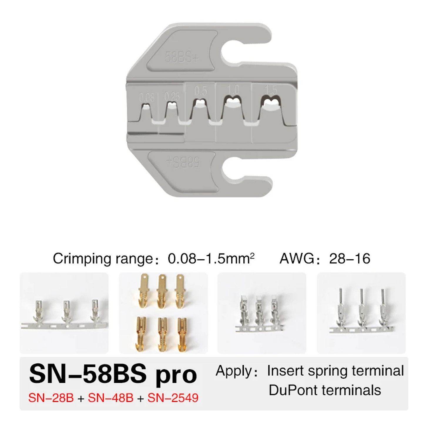 SN-Series Professional Ratchet Crimping Pliers | European Style Precision Tool 14