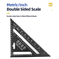 7-Inch Aluminum Alloy Speed Square | Multifunctional Triangle Ruler for Carpentry, Framing, and Layout - thumbnail 3