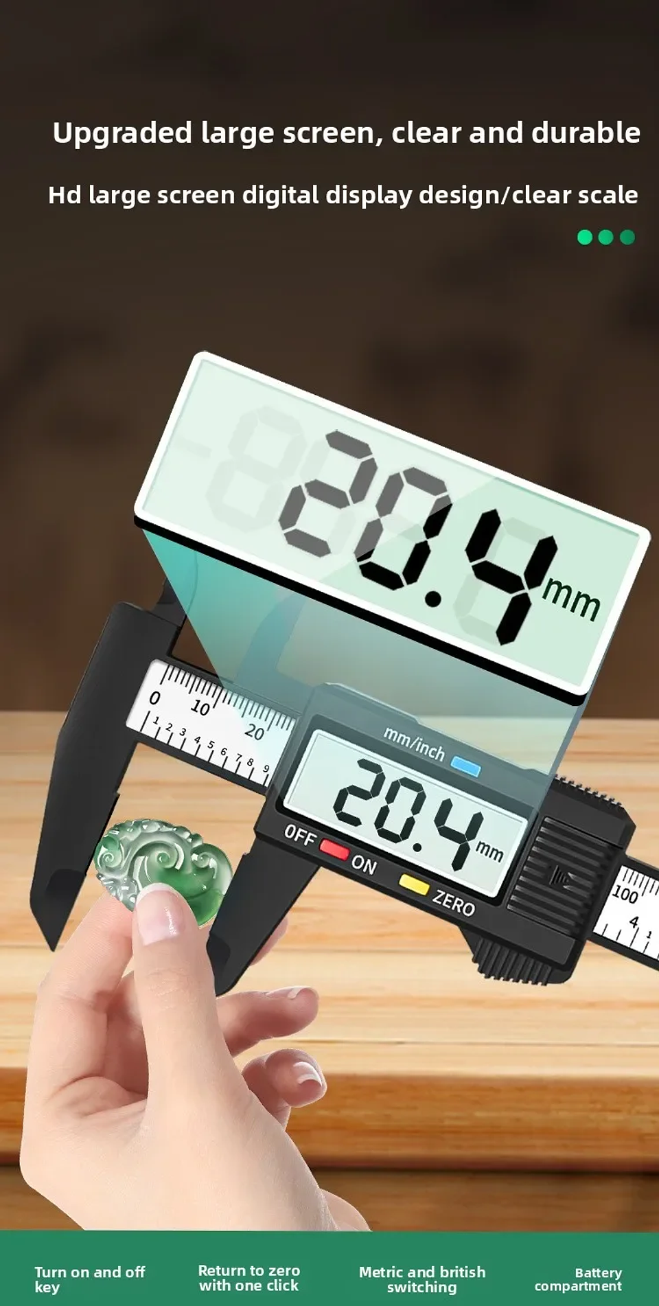 Digital LCD Vernier Caliper | 150mm High-Precision Electronic Gauge 14