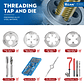 Professional Metric Round Thread Die | High-Hardness Alloy Steel Right-Hand Threading Tool - thumbnail 7