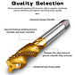 Titanium-Coated Spiral Tap | HSS Metric Machine Taps for Alloy Steel & Aluminum (M2–M12) - thumbnail 4