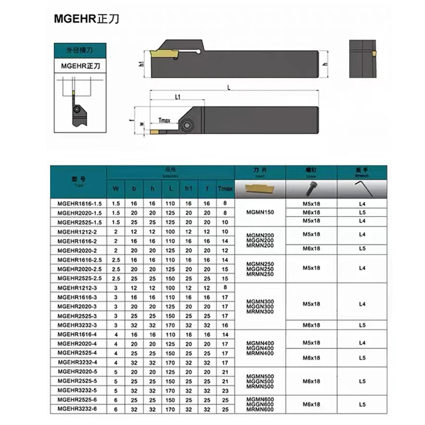 MGEHL1212 External Grooving Tool Holder | Hard Alloy Titanium-Coated Lathe Turning Tool 14