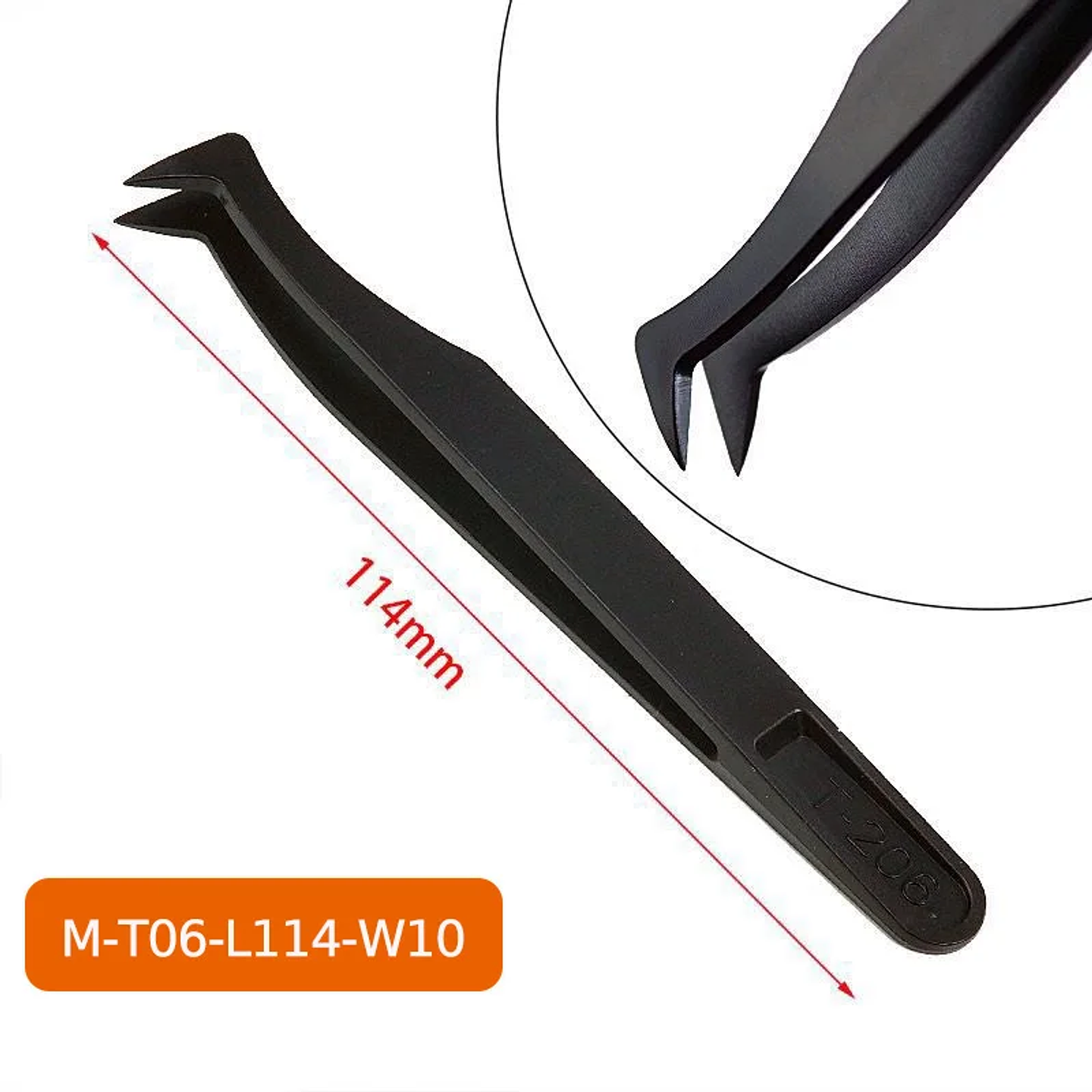 8-Piece Anti-Static ESD Plastic Tweezers Set | Precision PCB & Electronics Repair Kit 12