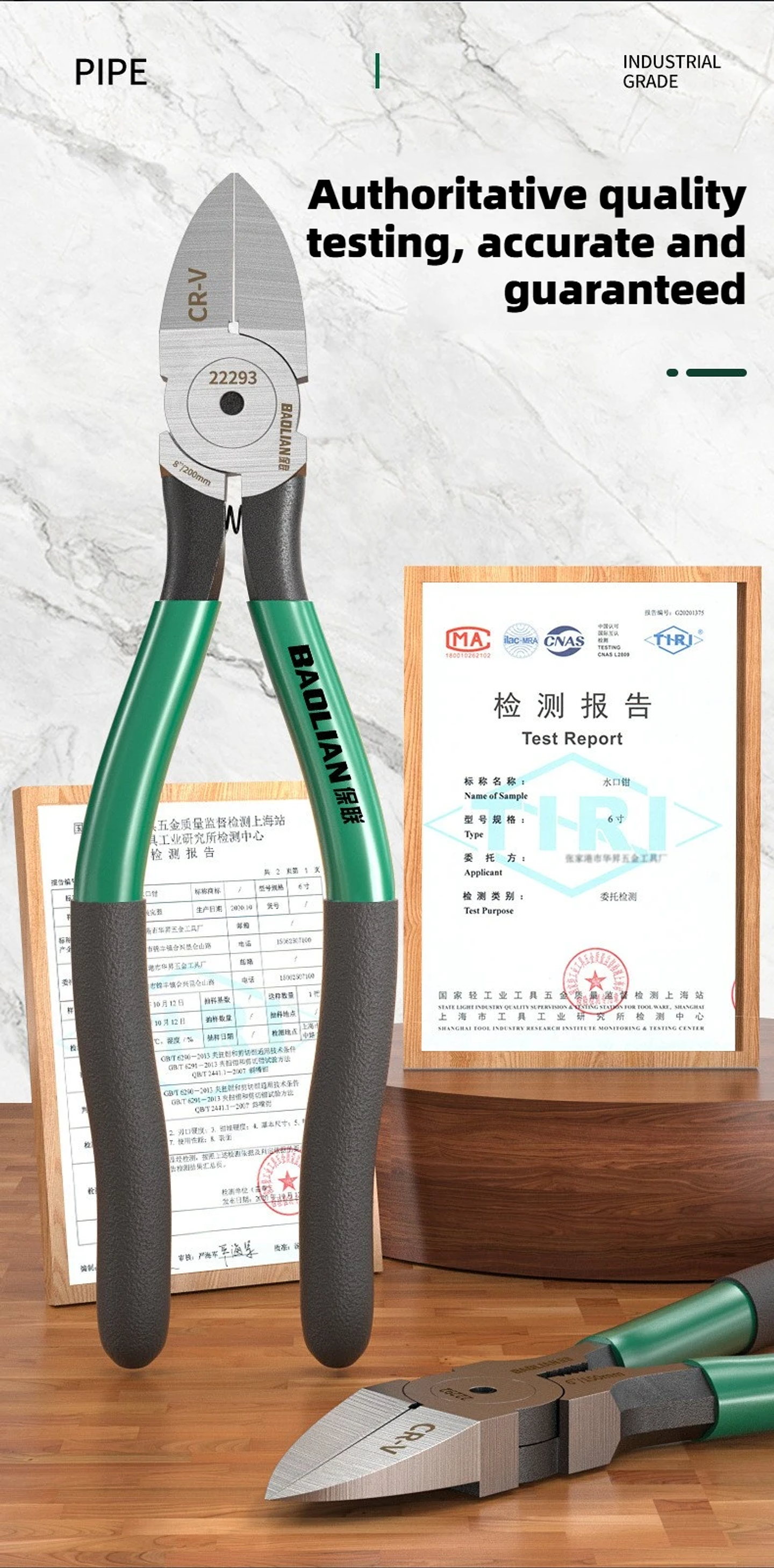 Professional Plastic Nippers | Chrome Vanadium Flush Cutters with Ergonomic Bent Handle 11