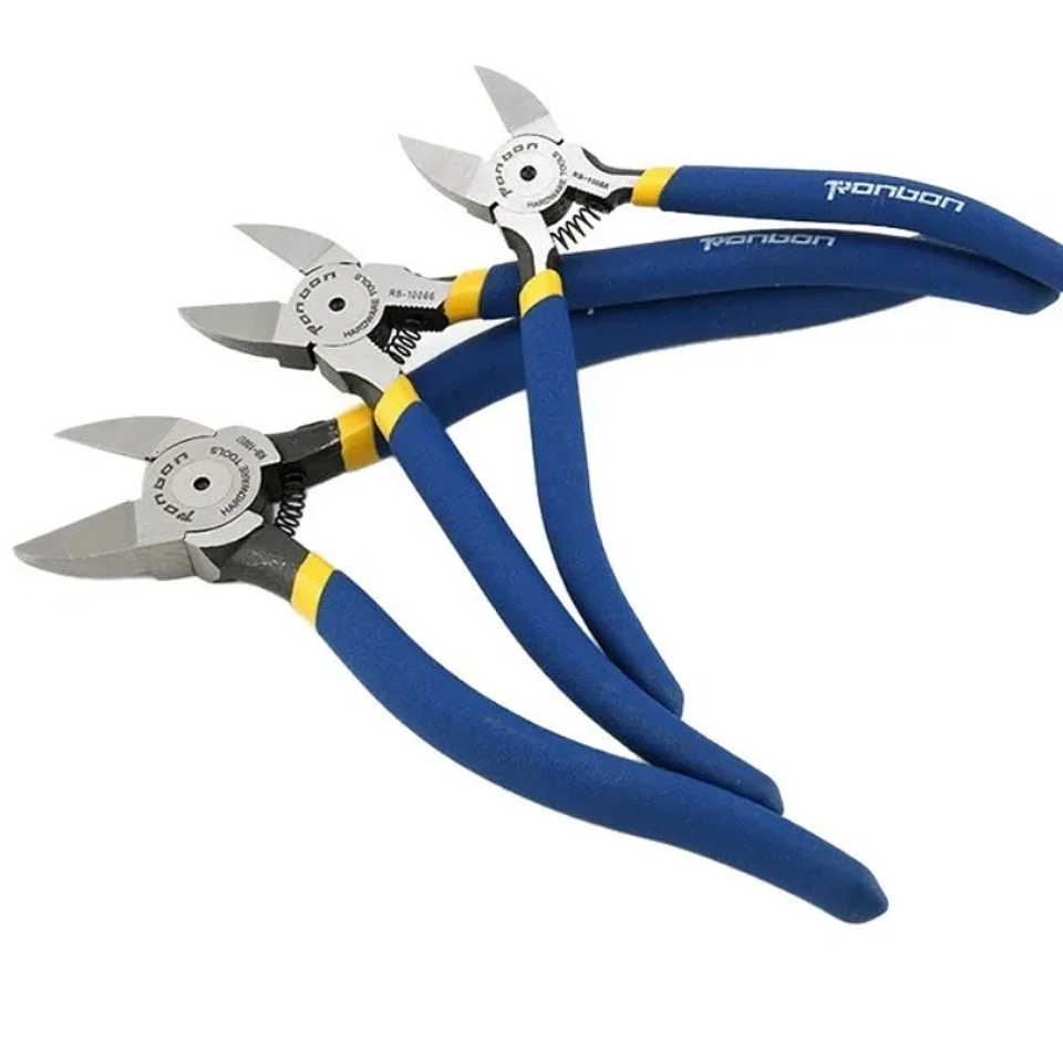 Professional Diagonal Cutting Pliers | Chrome Vanadium Side Cutters & Wire Stripping Tool (5/6 Inch) 1