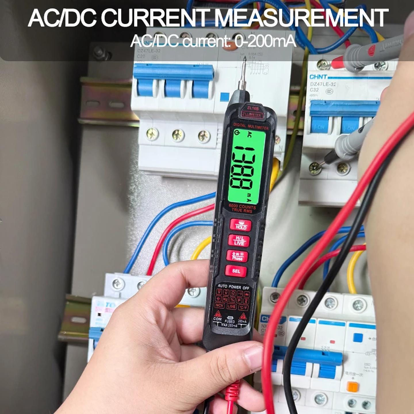 Professional Digital Multimeter | 6000 Counts High-Precision True RMS Tester with NCV & USB Charging 4