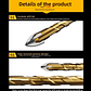 Industrial Cross Hex Tile & Glass Drill Bits | Titanium-Coated Carbide Masonry Bit for Concrete, Porcelain & Stone - thumbnail 4