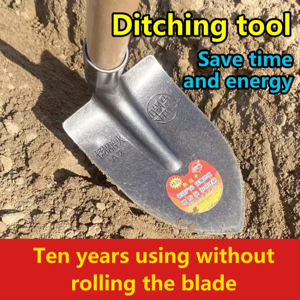 Heavy-Duty Carbon Steel Farming Shovel | Multifunctional Garden Spade & Digging Tool for Agricultural Use 4