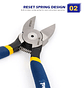 Professional Diagonal Cutting Pliers | Chrome Vanadium Side Cutters & Wire Stripping Tool (5/6 Inch) - thumbnail 5