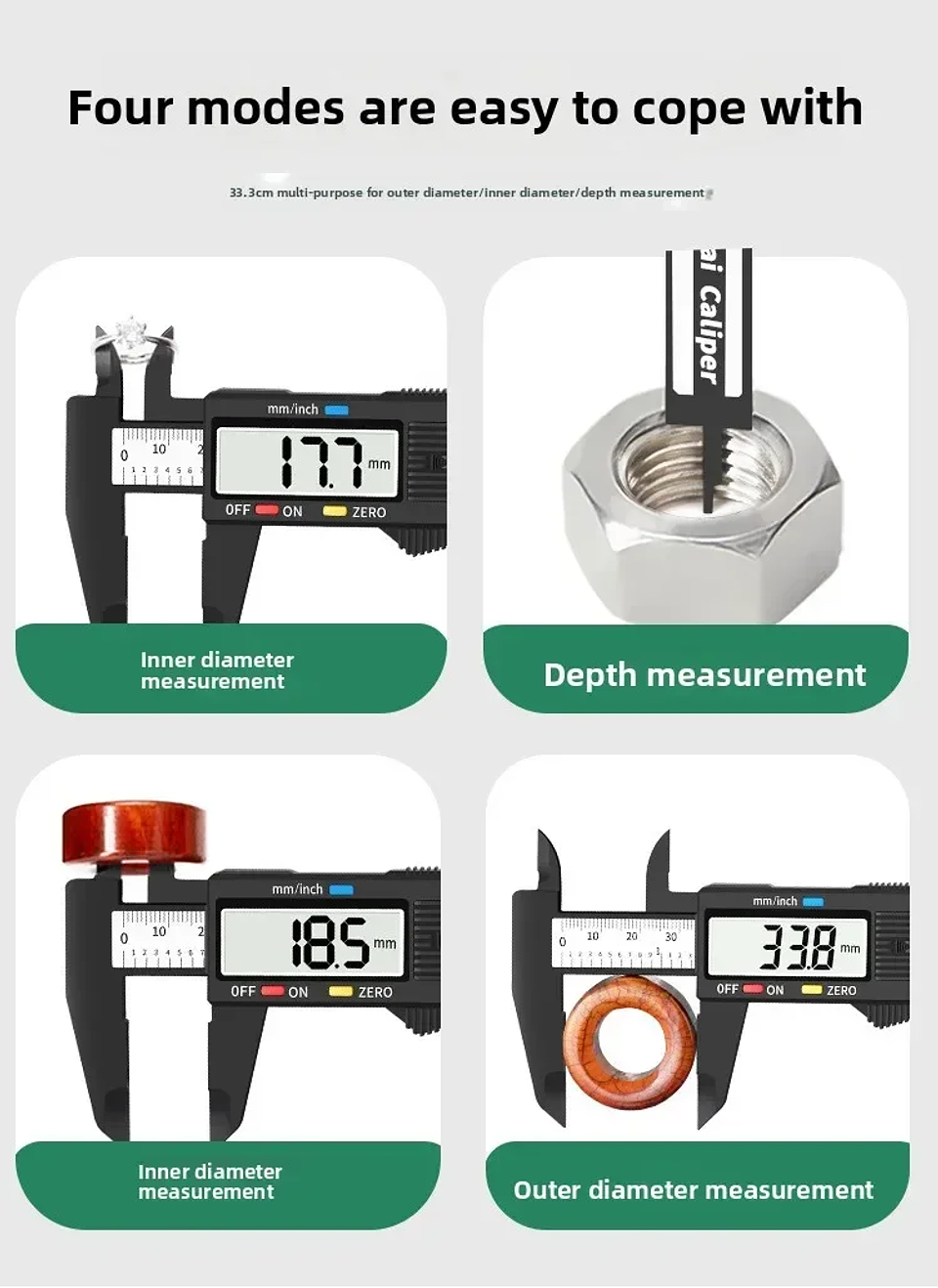 Digital LCD Vernier Caliper | 150mm High-Precision Electronic Gauge 15