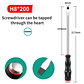 Heavy-Duty Go-Through Screwdriver | High-Torque Magnetic Chrome Vanadium Steel Driver for Automotive & Industrial Use - thumbnail 9