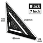 7-Inch Aluminum Alloy Speed Square | Multifunctional Triangle Ruler for Carpentry, Framing, and Layout - thumbnail 7
