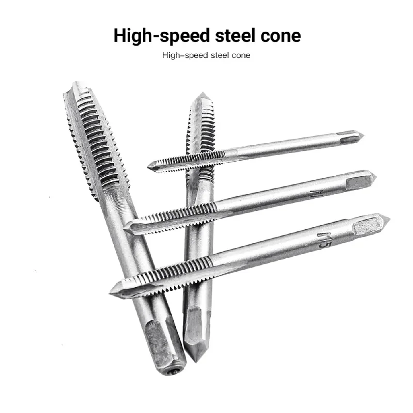 BSIDE 6-Piece T-Handle Tap Wrench & Metric Tap Set | M3–M8 HSS Threading Tool Kit 13