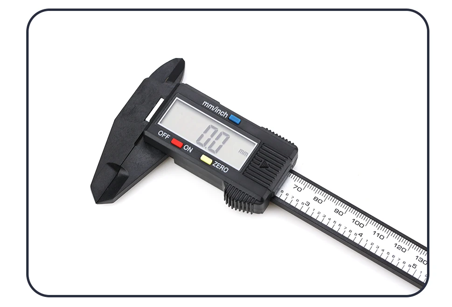 Digital LCD Electronic Caliper | Carbon Fiber Composite Micrometer & Ruler 26