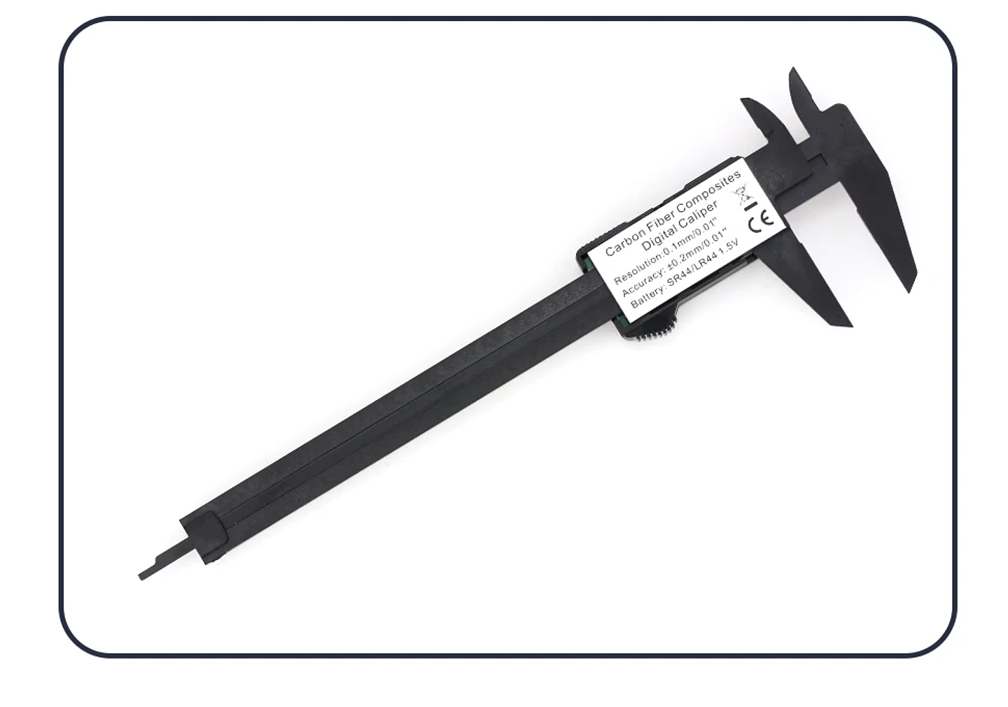 Digital LCD Electronic Caliper | Carbon Fiber Composite Micrometer & Ruler 27