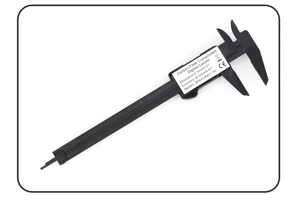 Digital LCD Electronic Caliper | Carbon Fiber Composite Micrometer & Ruler 27