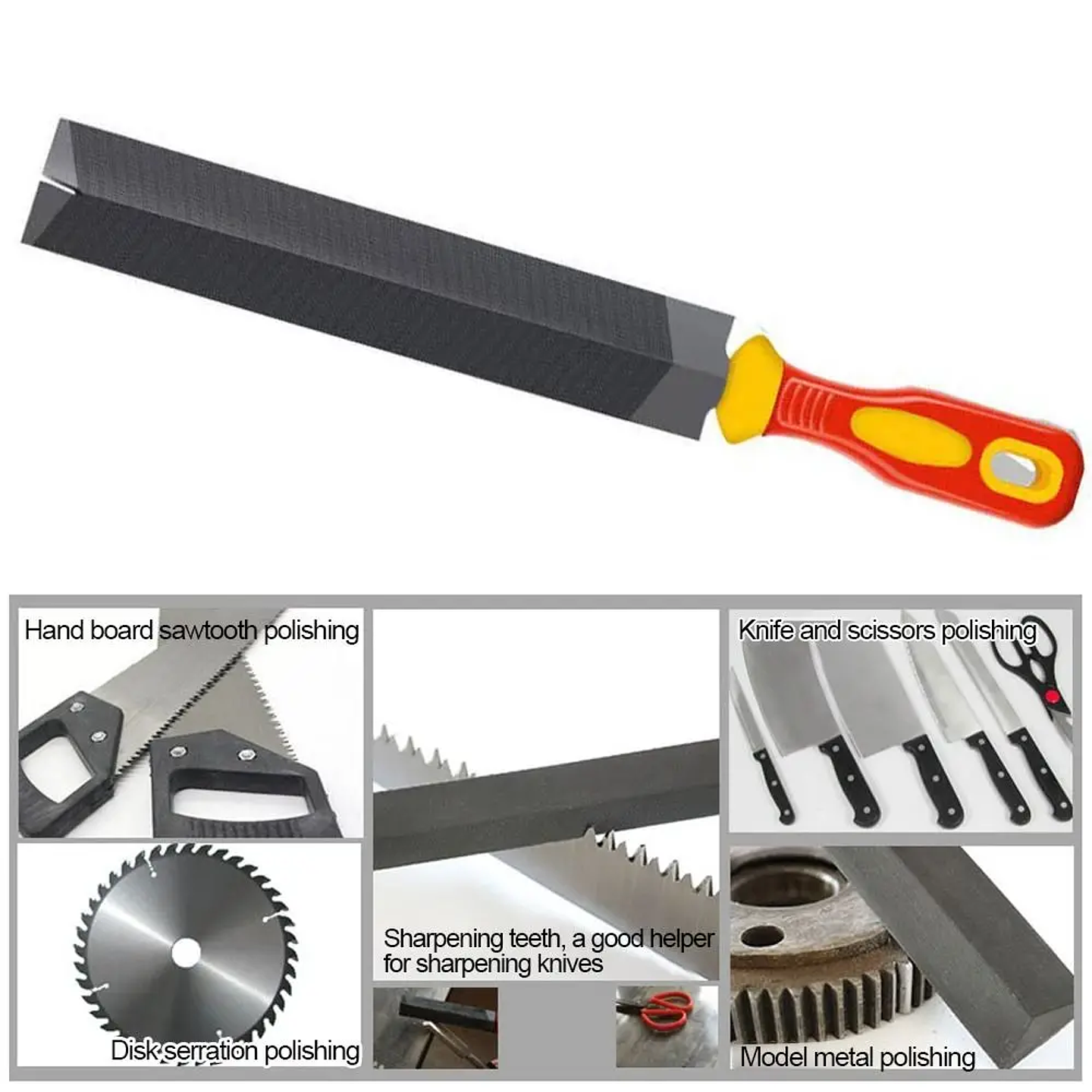 Diamond-Shaped Hand Saw File | Professional Sharpening & Deburring Tool for Woodworking 3