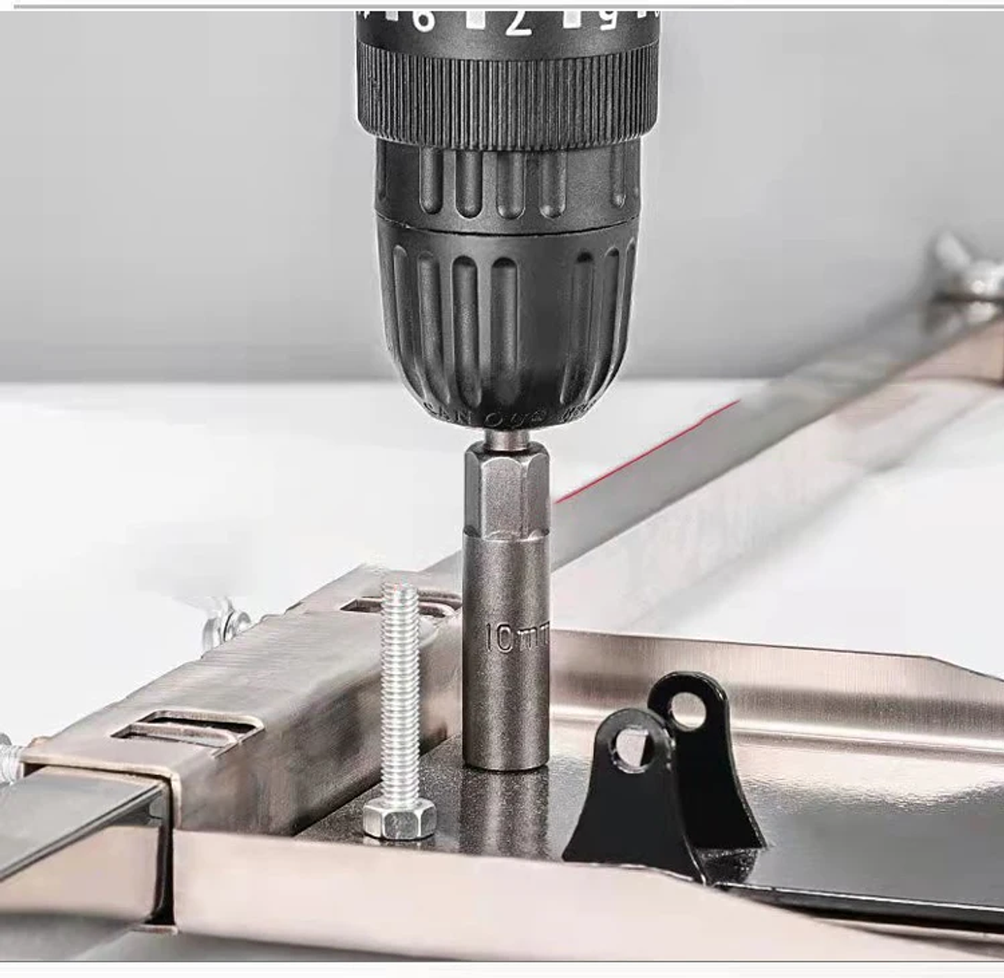 Magnetic Hex Nut Driver Set | 6.35mm Quick-Change Chrome Vanadium Steel Power Drill Bits 11