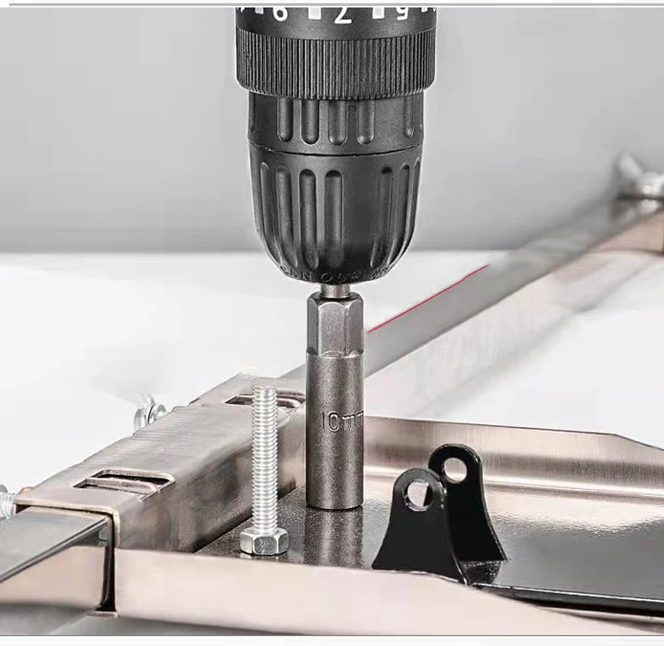 Magnetic Hex Nut Driver Set | 6.35mm Quick-Change Chrome Vanadium Steel Power Drill Bits 11