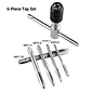 BSIDE 6-Piece T-Handle Tap Wrench & Metric Tap Set | M3–M8 HSS Threading Tool Kit - thumbnail 15