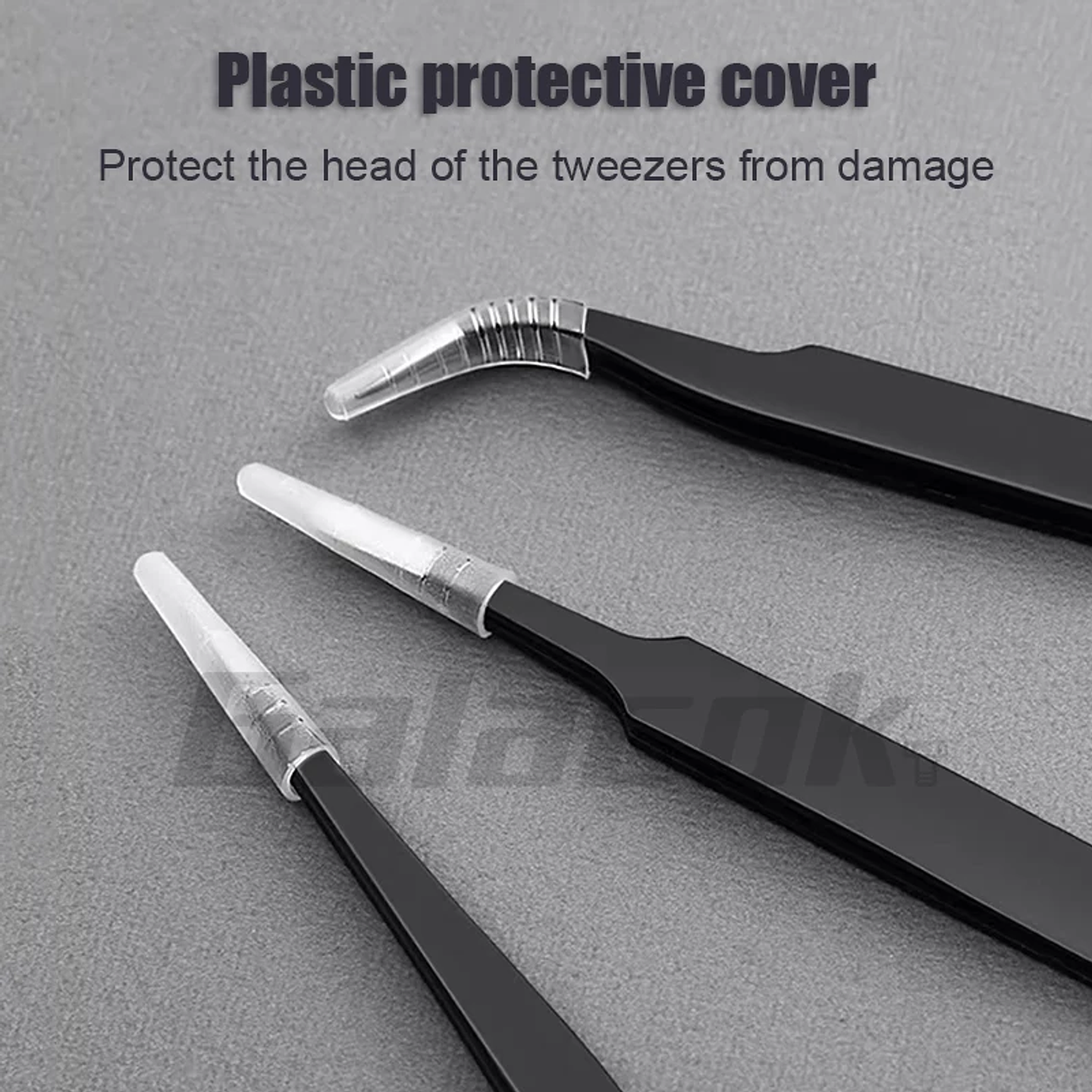 Antistatic Stainless Steel Tweezers 6 PCS Precision Maintenance Industrial Repair Curved Tool Home Work Model Making Hand Tools 5
