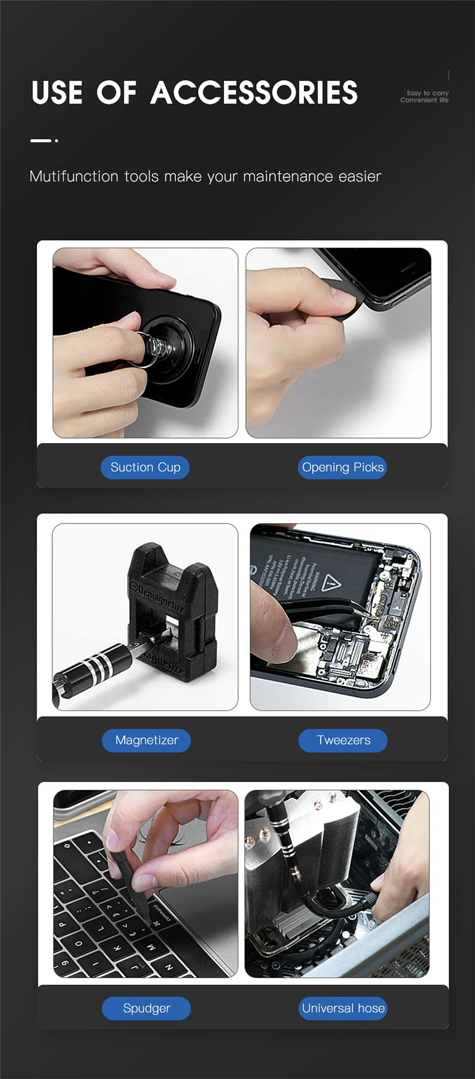 115-in-1 Precision Magnetic Screwdriver Set | Professional Cr-V Repair Toolkit 19