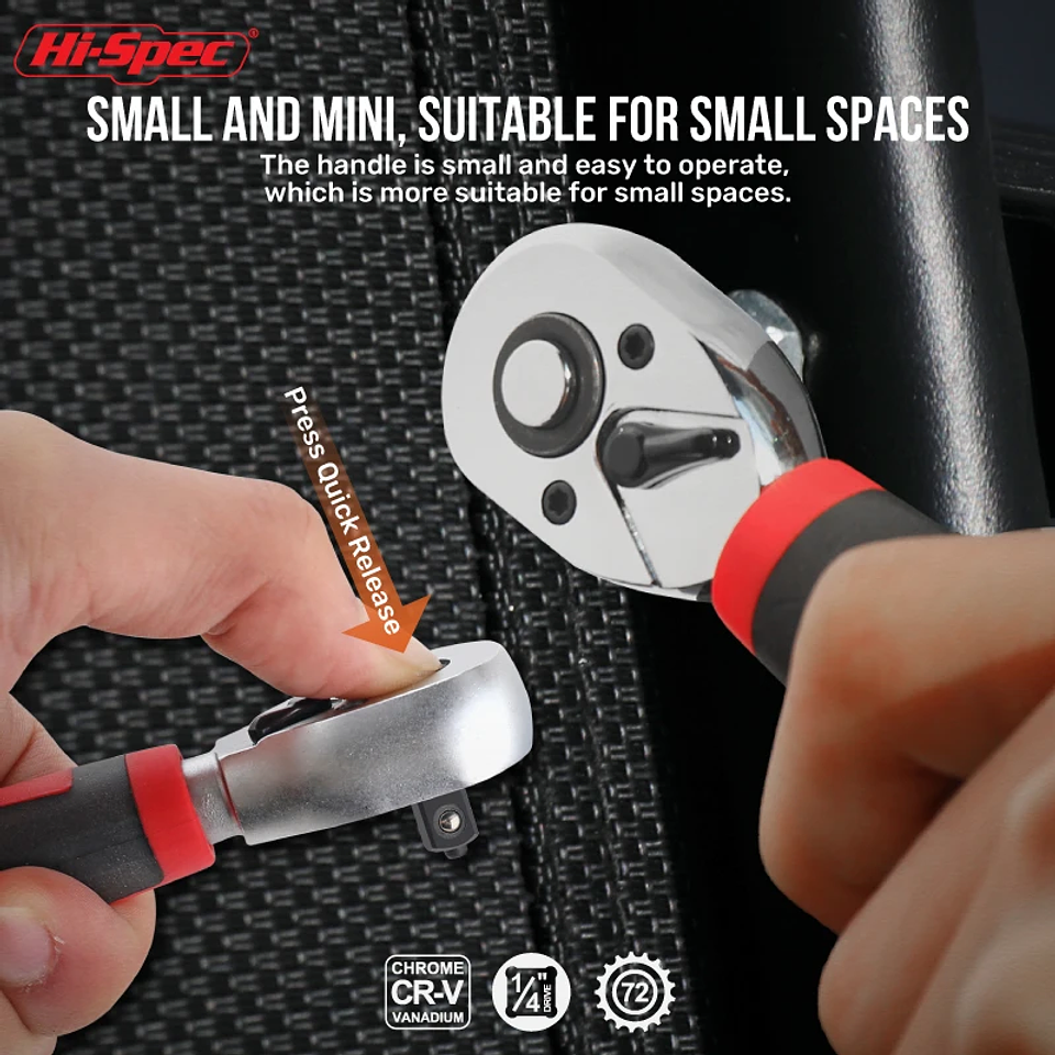 Hi-Spec Mini Double-Ended Wrench Set | Precision Cr-V Steel Spanners 16