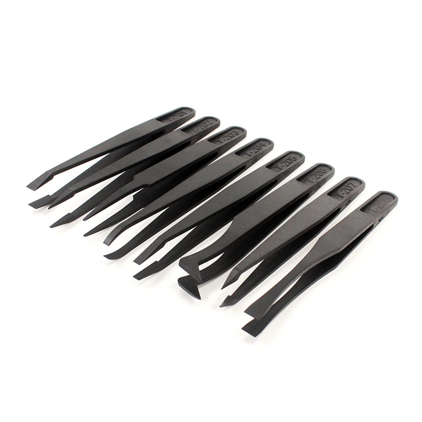 8-Piece Anti-Static ESD Plastic Tweezers Set | Precision PCB & Electronics Repair Kit 15
