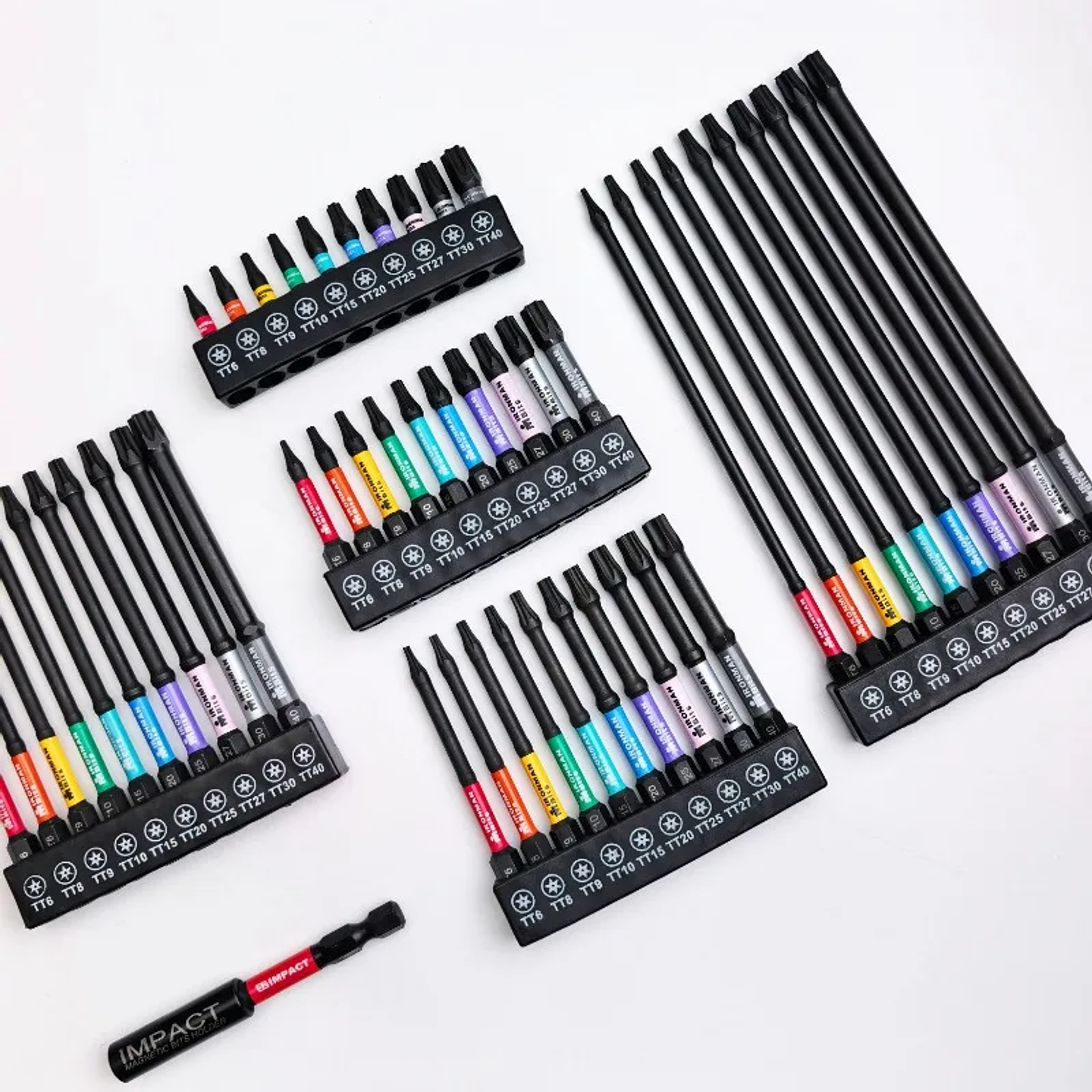 S2 Steel Magnetic Torx Impact Bit Set | Shock-Absorbent Anti-Slip Star Bits 15