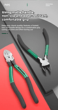 Professional Plastic Nippers | Chrome Vanadium Flush Cutters with Ergonomic Bent Handle - thumbnail 19