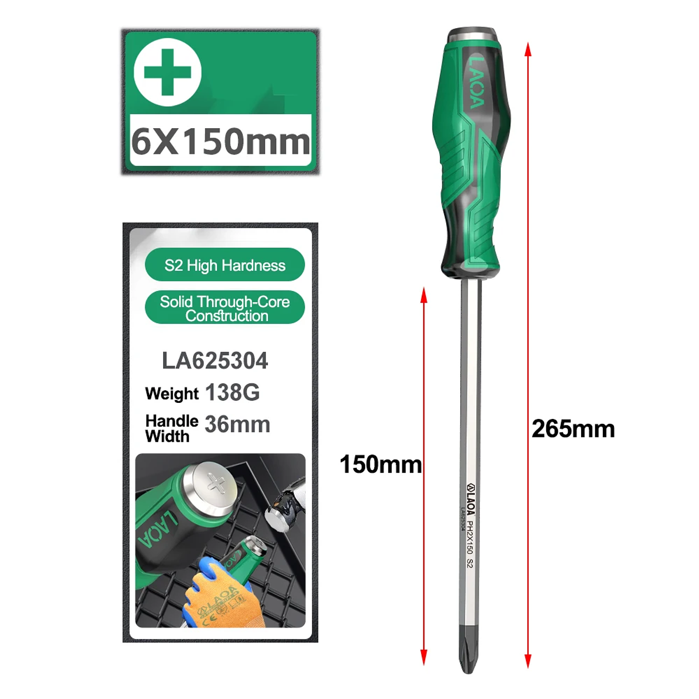 High-Precision Professional Screwdriver | Magnetic Non-Slip Industrial Hand Tool  19