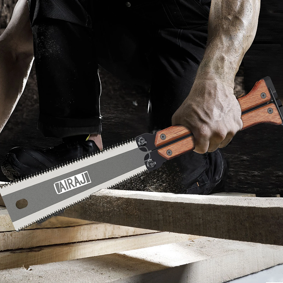 12-Inch Folding Hand Saw | SK5 Steel Fine-Toothed Portable Woodworking Tool 3