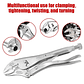 Industrial-Grade Adjustable Locking Pliers | Heavy-Duty Universal Pressure Vice-Grips - thumbnail 3