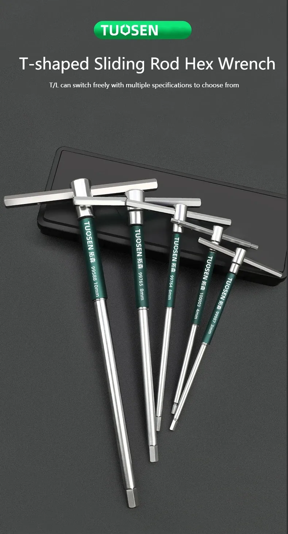 Heavy-Duty T-Handle Hex Key | High-Torque Carbon Steel Allen Wrench with Ergonomic Grip 16