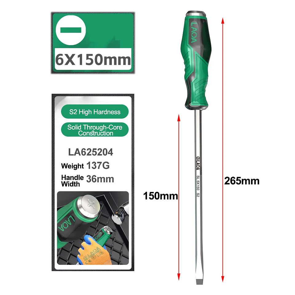 High-Precision Professional Screwdriver | Magnetic Non-Slip Industrial Hand Tool  22