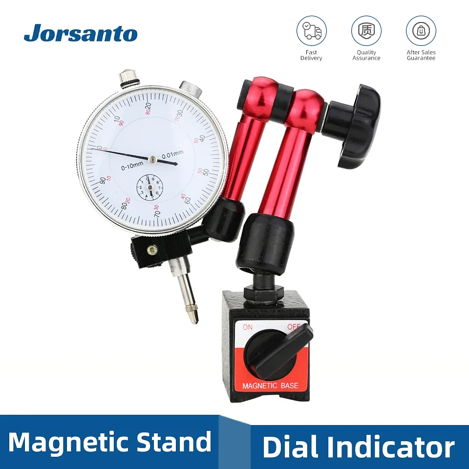 High-Precision Dial Indicator & Magnetic Base Holder Kit 1