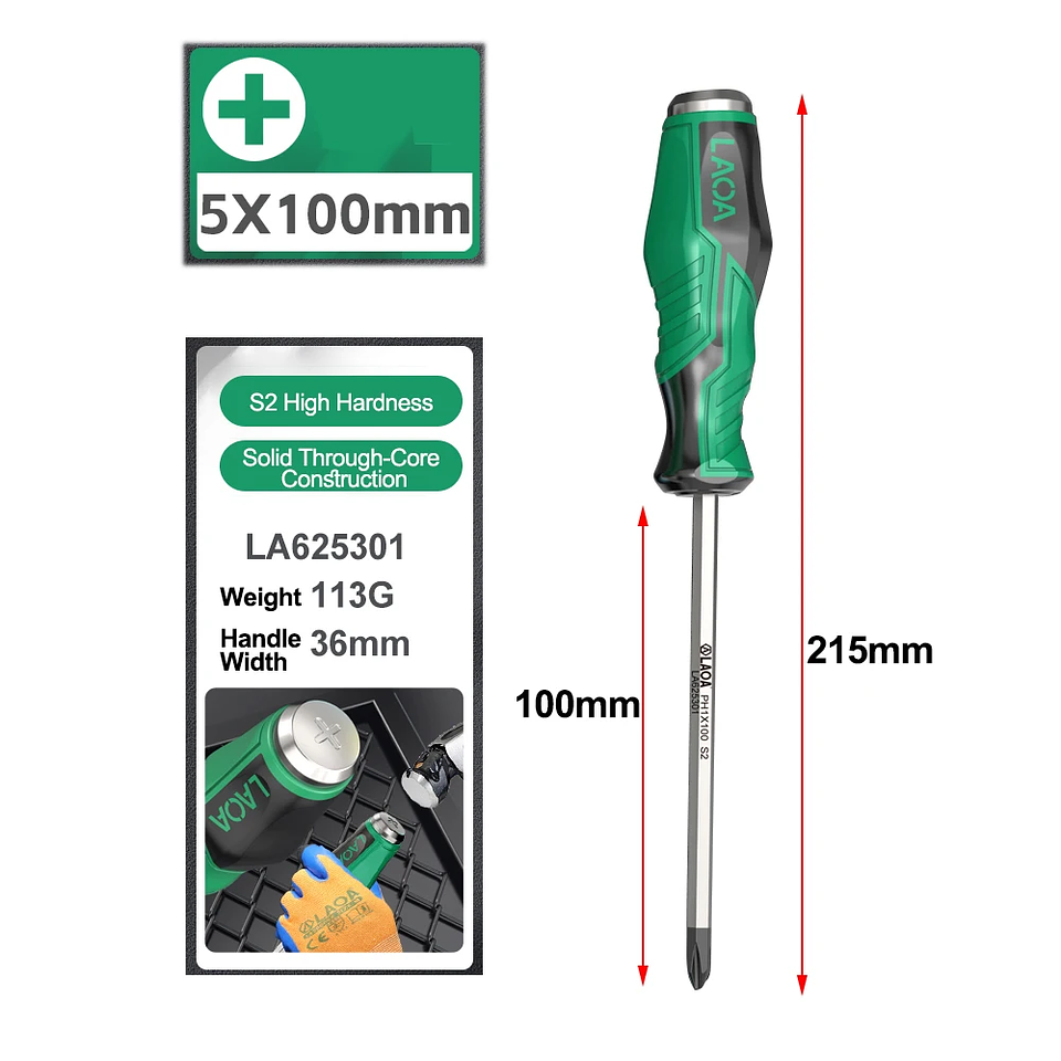 High-Precision Professional Screwdriver | Magnetic Non-Slip Industrial Hand Tool  23