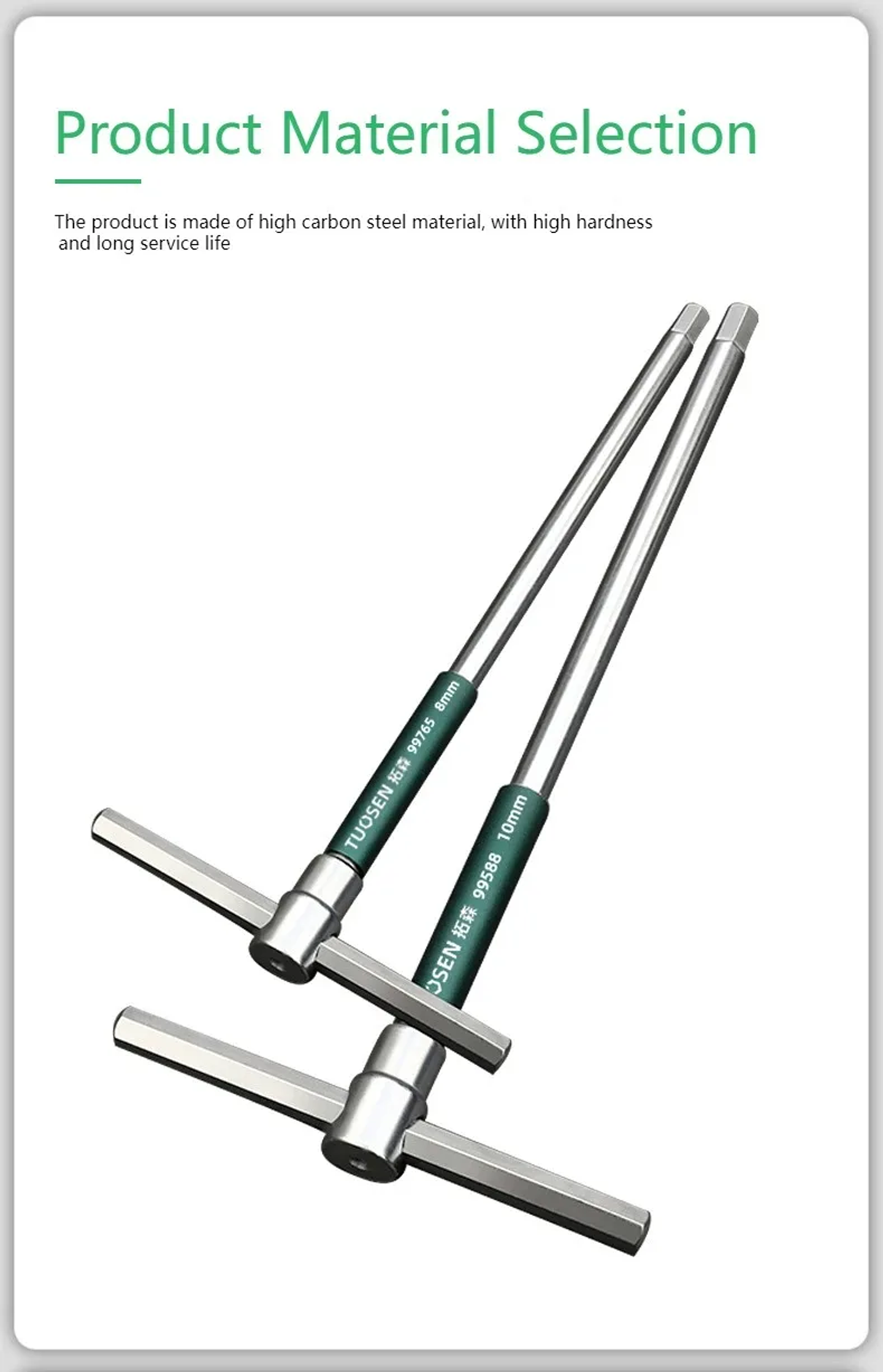 Heavy-Duty T-Handle Hex Key | High-Torque Carbon Steel Allen Wrench with Ergonomic Grip 18