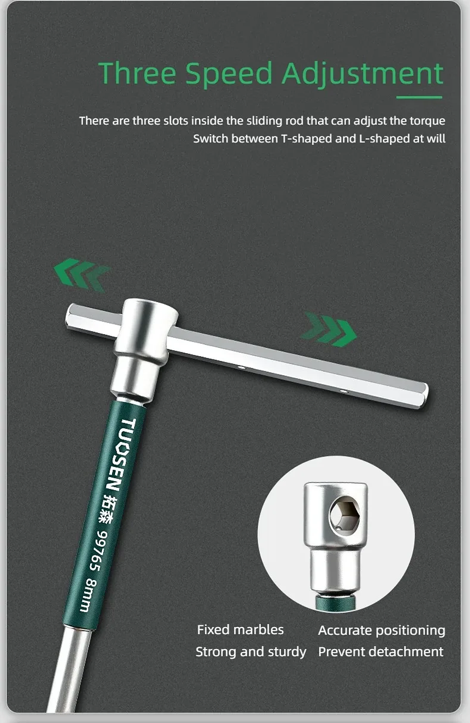 Heavy-Duty T-Handle Hex Key | High-Torque Carbon Steel Allen Wrench with Ergonomic Grip 19