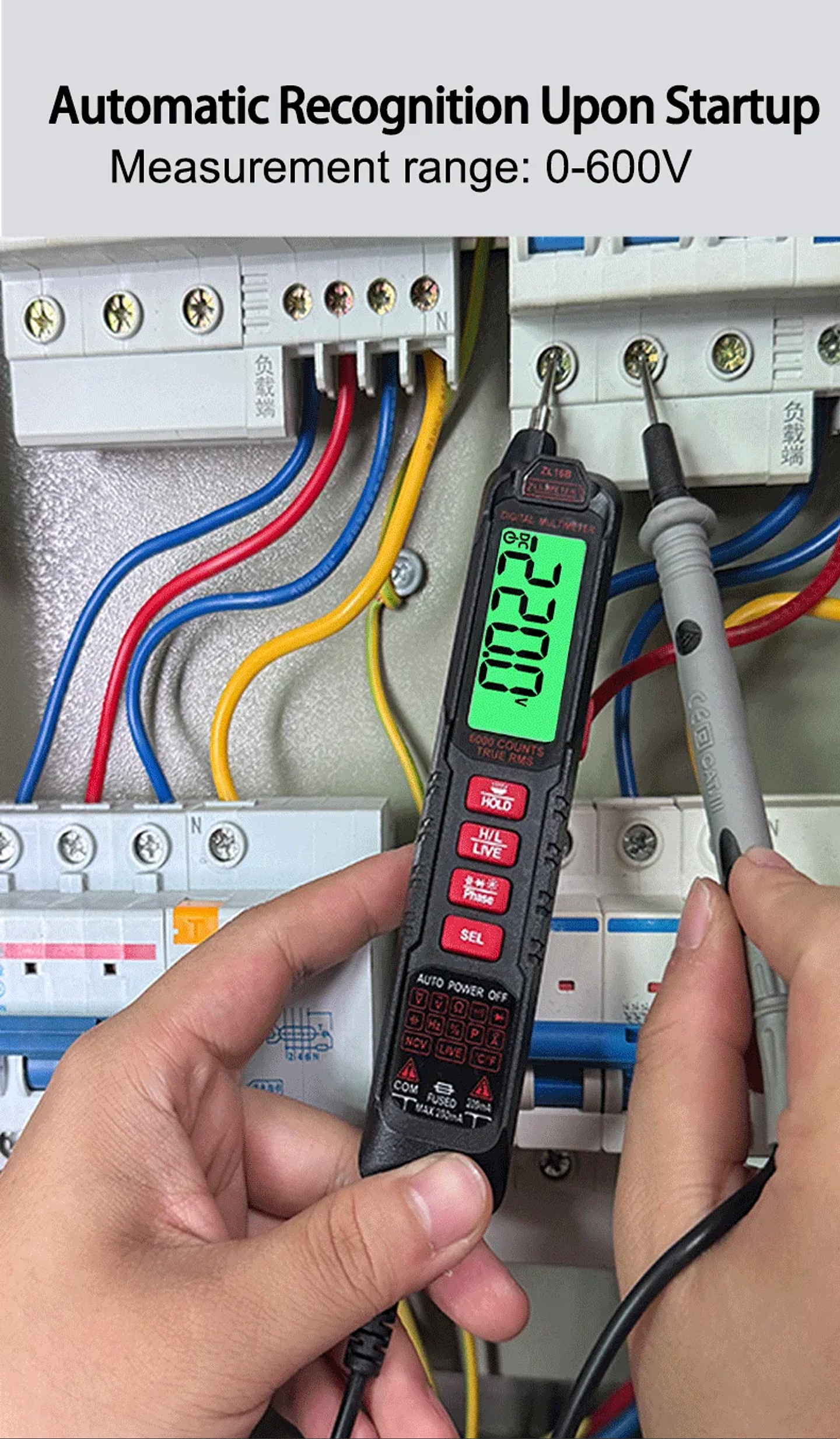 Professional Digital Multimeter | 6000 Counts High-Precision True RMS Tester with NCV & USB Charging 18