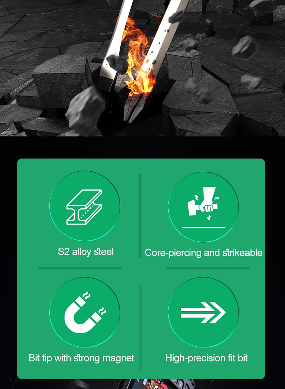 High-Precision Professional Screwdriver | Magnetic Non-Slip Industrial Hand Tool  25